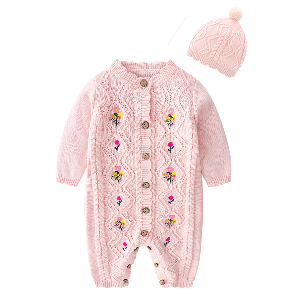 Newborn Baby Girl Romper Floral - 0-24M 100% Cotton Newborn Flower Baby
