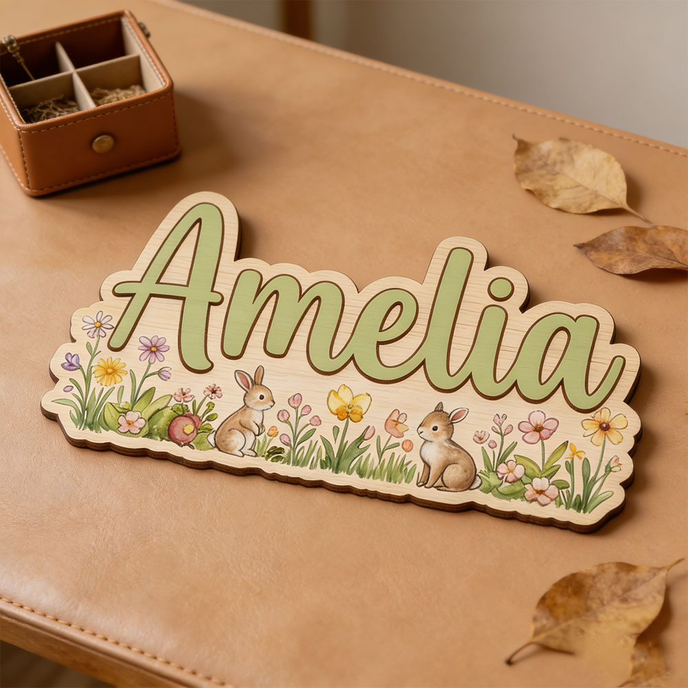 Personalized  'Two Bunnies Wil - Nursery review and price