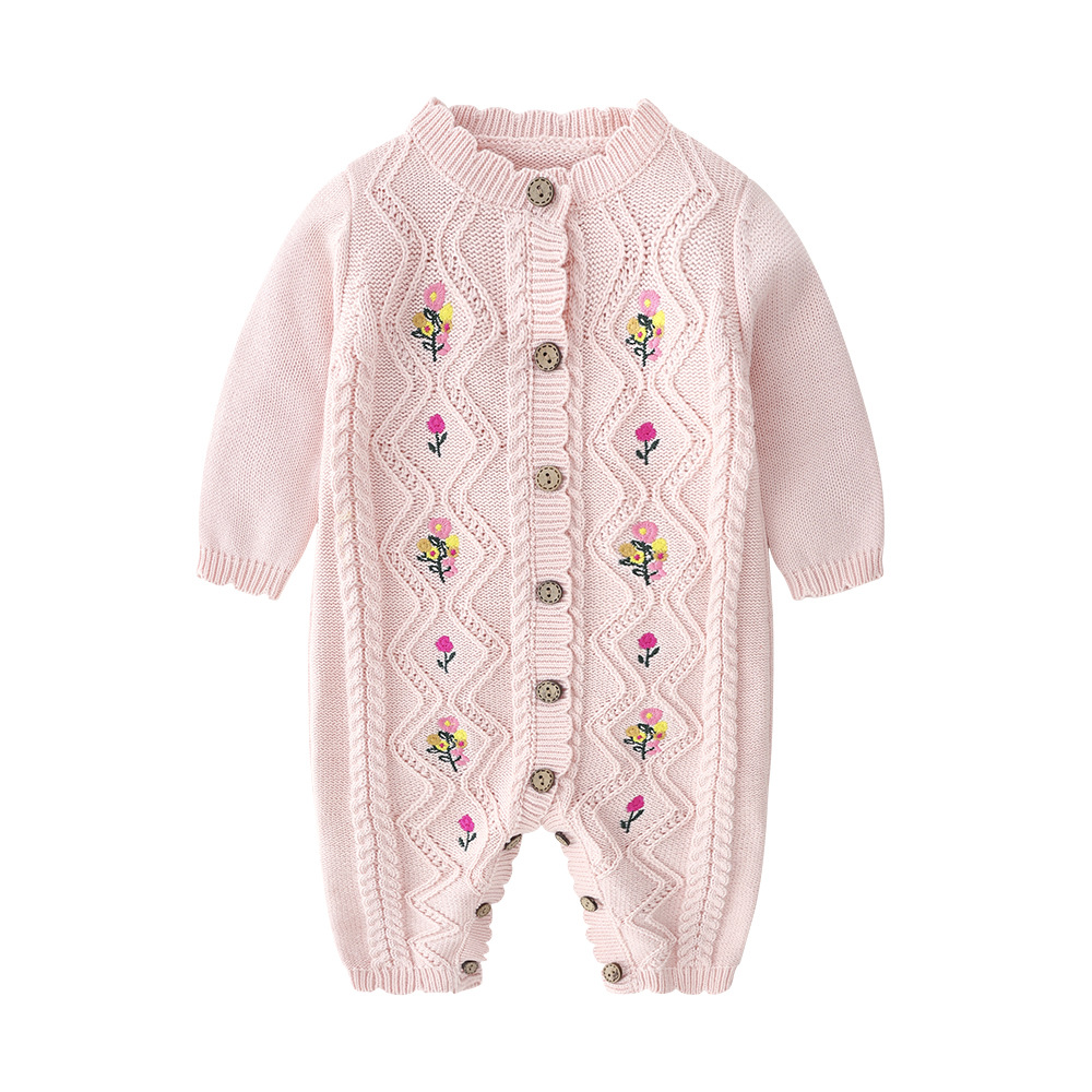 0-24M 100% Cotton Newborn Flow - Newborn Baby Girl Romper Floral review and price