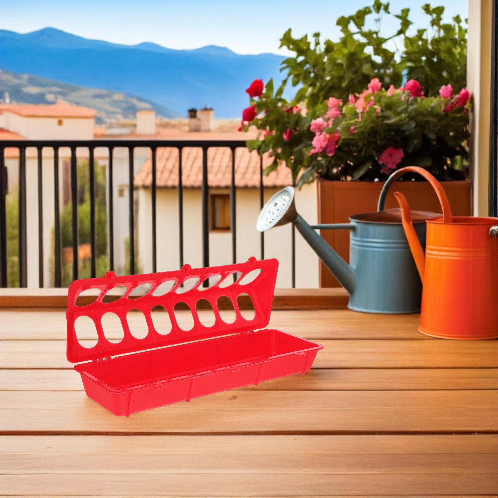 4Pcs Poultry Feeder Plastic Fl - Feeding review and price