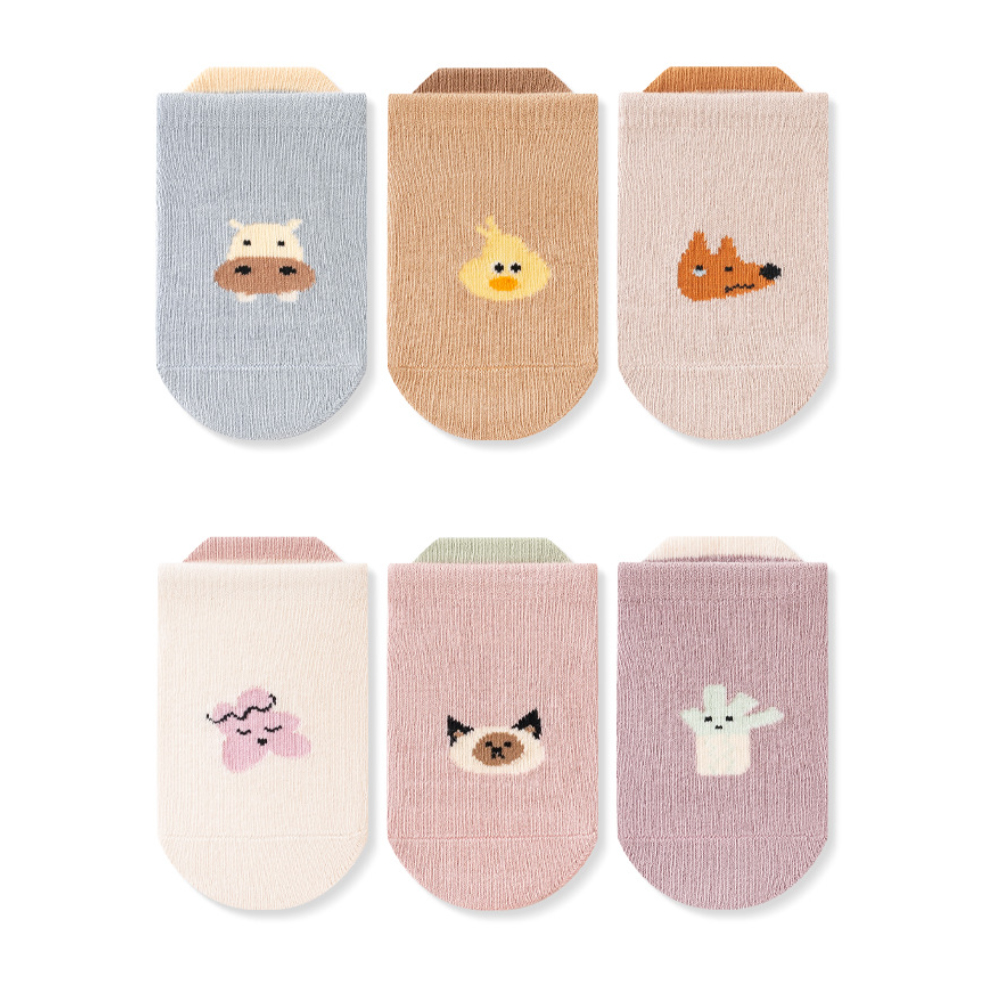 6 Pairs Cartoon Anti-slip Sock - Unisex Baby Socks Non Slip review and price
