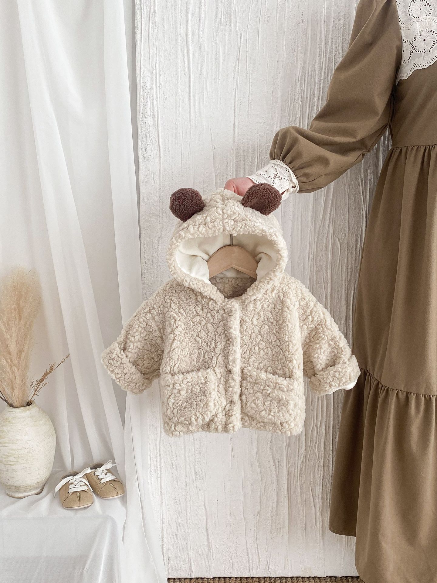 Infant Boy Girl Cute Bear Ears - Toddler Boy Winter Fleece Jacket review and price